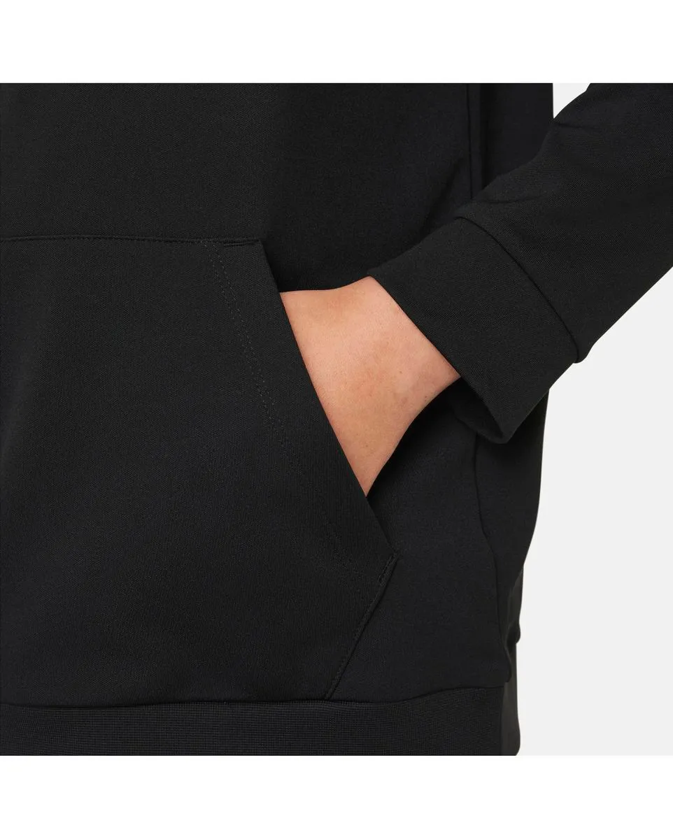 Sweat à capuche de football Enfant plus âgé KM Y NK DF HDIE PO Noir